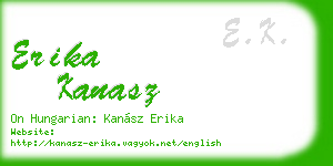 erika kanasz business card